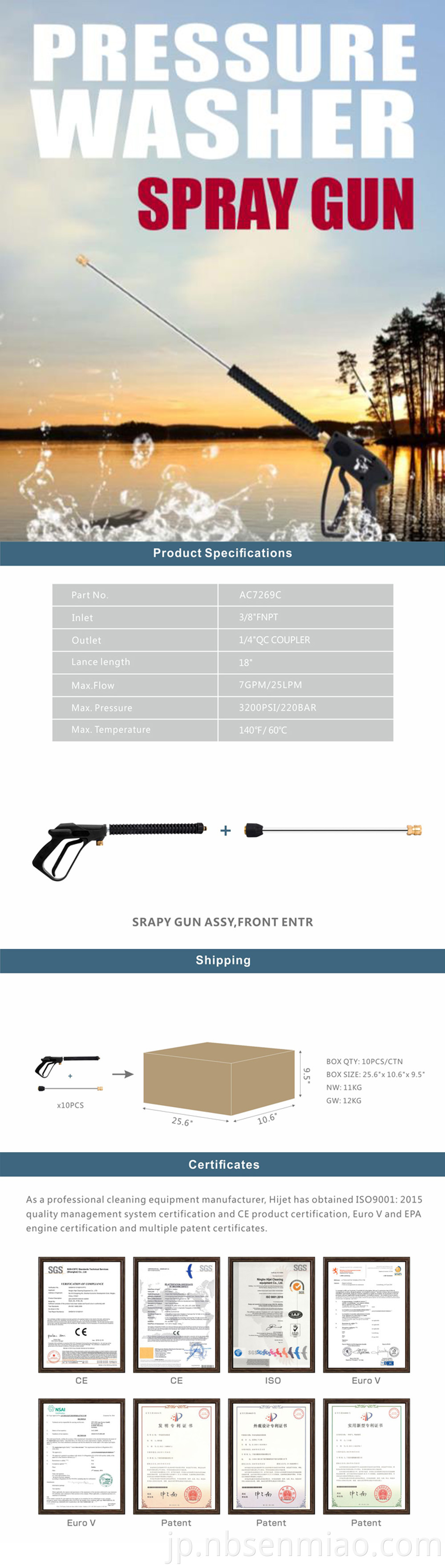 pressure washer gun